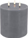 KI-generiertes Bild,LED 3D Stumpenkerze Ribe Grau 15x15cm Dreidocht Echtwachs flackernde flammenlose Kerze