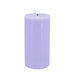 KI-generiertes Bild,LED 3D Stumpenkerze Ribe Lila 20x10cm Echtwachs flackernde flammenlose Kerze