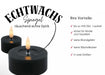 KI-generiertes Bild,2x XL LED 3D Teelichter Ribe Schwarz 6,8cm Echtwachs Spiegel flackernde flammenlose Kerze