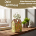 KI-generiertes Bild, LED Lichterhaus Nyhavn 19cm Gruen Keramik Fachwerkhaus Leuchthaus