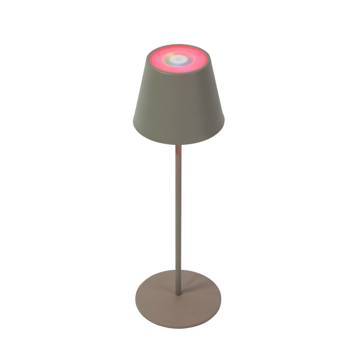 KI-generiertes Bild,LED Touch RGB Tischlampe Ribe Taupe 38cm kabellos Tischleuchte Dimmer Outdoor