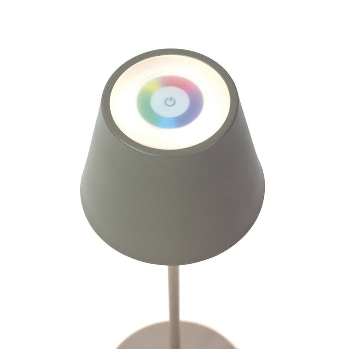 KI-generiertes Bild,LED Touch RGB Tischlampe Ribe Taupe 38cm kabellos Tischleuchte Dimmer Outdoor