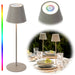 KI-generiertes Bild LED Touch RGB Tischlampe Ribe Taupe 38cm kabellos Tischleuchte Dimmer Outdoor