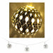 KI-generiertes Bild LED Lichterkette 10 Lampen Kugel Silber WarmWeiß Deko Vintage