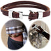 KI-generiertes Bild Elegantes Unisex Lederarmband 23cm List Zweifach Anker Braun Silber Echtleder