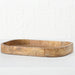 KI-generiertes Bild,XL Holz Deko Küchentablett Mango Braun 46x30cm Serviertablett Obstschale Brot