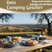 KI-generiertes Bild,Camping-Geschirr Set 12-teilig Maritim Blau Weiß 4 Personen Picknick