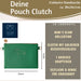 KI-generiertes Bild,Mimi's Glow Clutch Stella Dackel XL 30cm PU Leder Haptik Handtasche Kosmetiktasche