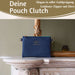 KI-generiertes Bild,Mimi's Glow Clutch Lia Navy Blau 22cm PU Leder Haptik Handtasche Kosmetiktasche