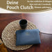 KI-generiertes Bild,Mimi's Glow Clutch Lia Navy Blau 22cm PU Leder Haptik Handtasche Kosmetiktasche