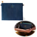 KI-generiertes Bild Mimi's Glow Clutch Lia Navy Blau 22cm PU Leder Haptik Handtasche Kosmetiktasche