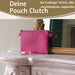 KI-generiertes Bild,Mimi's Glow Clutch Lia Pink 22cm PU Leder Haptik Handtasche Kosmetiktasche