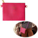 KI-generiertes Bild Mimi's Glow Clutch Lia Pink 22cm PU Leder Haptik Handtasche Kosmetiktasche