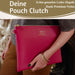 KI-generiertes Bild,Mimi's Glow Clutch Stella Pink XL 30cm PU Leder Haptik Handtasche Kosmetiktasche