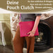KI-generiertes Bild,Mimi's Glow Clutch Stella Pink XL 30cm PU Leder Haptik Handtasche Kosmetiktasche
