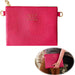 KI-generiertes Bild Mimi's Glow Clutch Stella Pink XL 30cm PU Leder Haptik Handtasche Kosmetiktasche