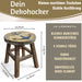 KI-generiertes Bild,Holz Pflanzenhocker 26x20cm Maritim Ocean Mini Tisch Deko Hocker Blumenständer