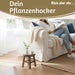KI-generiertes Bild,Holz Pflanzenhocker 26x20cm Maritim Ocean Mini Tisch Deko Hocker Blumenständer