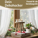 KI-generiertes Bild,Pflanzenhocker Teak Holz 21x16cm Mini Tisch Rechteckig Deko Hocker Blumenständer