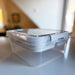 KI-generiertes Bild,Sortierbox Aufbewahrungsbox 26x11cm Beige Stapelbox mit Deckel Kosmetik Organizer