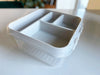 KI-generiertes Bild,Sortierbox Aufbewahrungsbox 26x11cm Beige Stapelbox mit Deckel Kosmetik Organizer