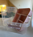 KI-generiertes Bild,Sortierbox Aufbewahrungsbox 26x11cm Rosa Stapelbox mit Deckel Kosmetik Organizer