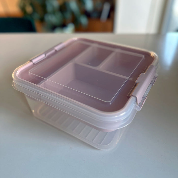 KI-generiertes Bild,Sortierbox Aufbewahrungsbox 26x11cm Rosa Stapelbox mit Deckel Kosmetik Organizer