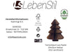KI-generiertes Bild,Papier Tannenbaum 15x11cm Braun Stehend / Anhänger Deko Weihnachten Baumschmuck