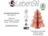 KI-generiertes Bild,Papier Tannenbaum 20x15cm Rosa Stehend / Anhänger Deko Weihnachten Baumschmuck