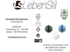 KI-generiertes Bild,3x XL Papier Wabenball Grün Blau Weiß 15cm Deko-Anhänger Weihnachten Baumschmuck