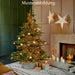 KI-generiertes Bild,3D Leuchtstern Papierstern Ø 60cm Schwarz 10 LED Timer Weihnachtsstern