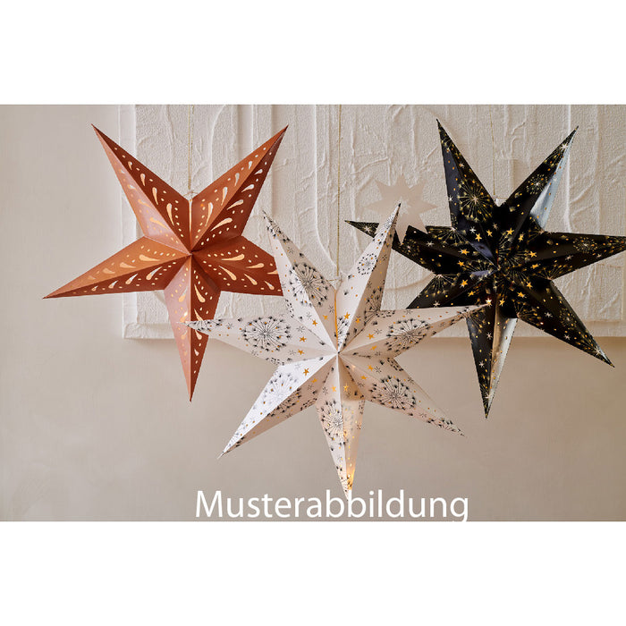 KI-generiertes Bild,3D Leuchtstern Papierstern Ø 60cm Rot 20 LED Beleuchtet Weihnachtsstern