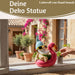 KI-generiertes Bild,XL Deko Figur Gartenzwerg Pink sitzend 17cm Gnom Skulptur Gartenstatue Statue Objekt