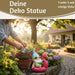 KI-generiertes Bild,XL Deko Figur Gartenzwerg Pink sitzend 17cm Gnom Skulptur Gartenstatue Statue Objekt