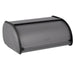 KI-generiertes Bild,Vintage Brotkasten Grau Almost Black 34cm Metall Retro Brotbox Aufbewahrungskorb