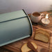 KI-generiertes Bild,Vintage Brotkasten Leaf Grün 34cm Metall Retro Brotbox Aufbewahrungskorb