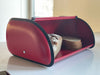 KI-generiertes Bild,Vintage Brotkasten Rot 34cm Metall Retro Brotbox Aufbewahrungskorb