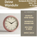 KI-generiertes Bild,Nostalgische Metall Wanduhr Creme Rose 23cm Vintage Küchenuhr Bürouhr Retro Look