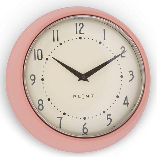 KI-generiertes Bild Nostalgische Metall Wanduhr Creme Rose 23cm Vintage Küchenuhr Bürouhr Retro Look