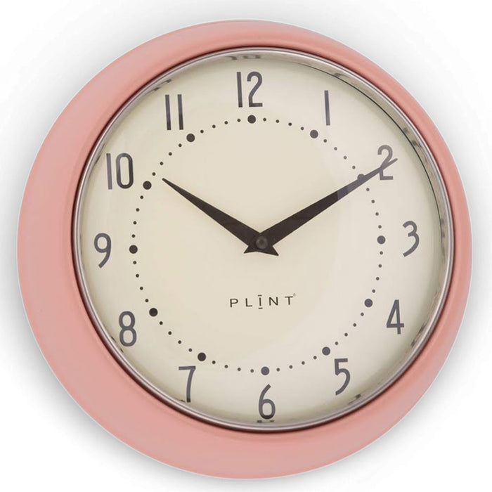 KI-generiertes Bild Nostalgische Metall Wanduhr Creme Rose 23cm Vintage Küchenuhr Bürouhr Retro Look