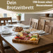 KI-generiertes Bild,Profi Holz Schneidebrett Stirnholz 36cm XL Bambus Küchenbrett Tranchierbrett