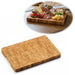KI-generiertes Bild Profi Holz Schneidebrett Stirnholz 36cm XL Bambus Küchenbrett Tranchierbrett
