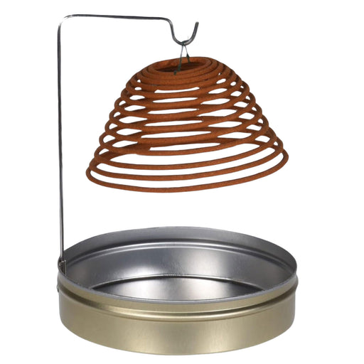 KI-generiertes Bild,2x 3 Citronella Räucherspirale hängend mit Halterung Insektenschutz Mückenschutz