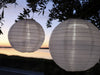 KI-generiertes Bild,Design Solar LED Lampion Weiß 30cm Lichtsensor Nylon Gartenlaterne Hängelampe