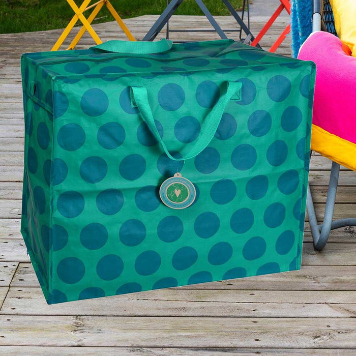KI-generiertes Bild,XXL Jumbo Bag Blau Türkis Spotlight 55cm Aufbewahrungstasche Einkaufstasche
