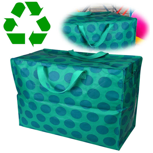 KI-generiertes Bild XXL Jumbo Bag Blau Türkis Spotlight 55cm Kunststoff Aufbewahrungstasche Einkaufstasche