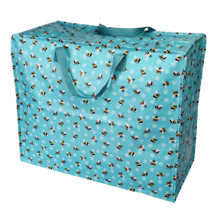 KI-generiertes Bild,XXL Jumbo Bag Bumblebee Türkis 55cm Aufbewahrungstasche Einkaufstasche
