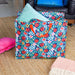 KI-generiertes Bild,XXL Jumbo Bag Blumen Marienkäfer 55cm Aufbewahrungstasche Einkaufstasche