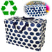 KI-generiertes Bild XXL Jumbo Bag Navy Blue Spotlight 55cm Kunststoff Aufbewahrungstasche Einkaufstasche