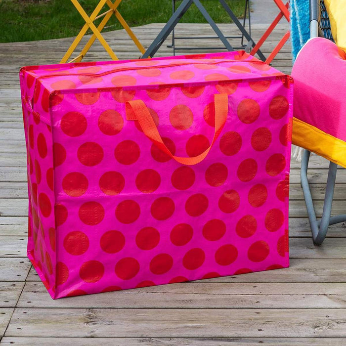 KI-generiertes Bild,XXL Jumbo Bag Pink Rot Spotlight 55cm Aufbewahrungstasche Einkaufstasche
